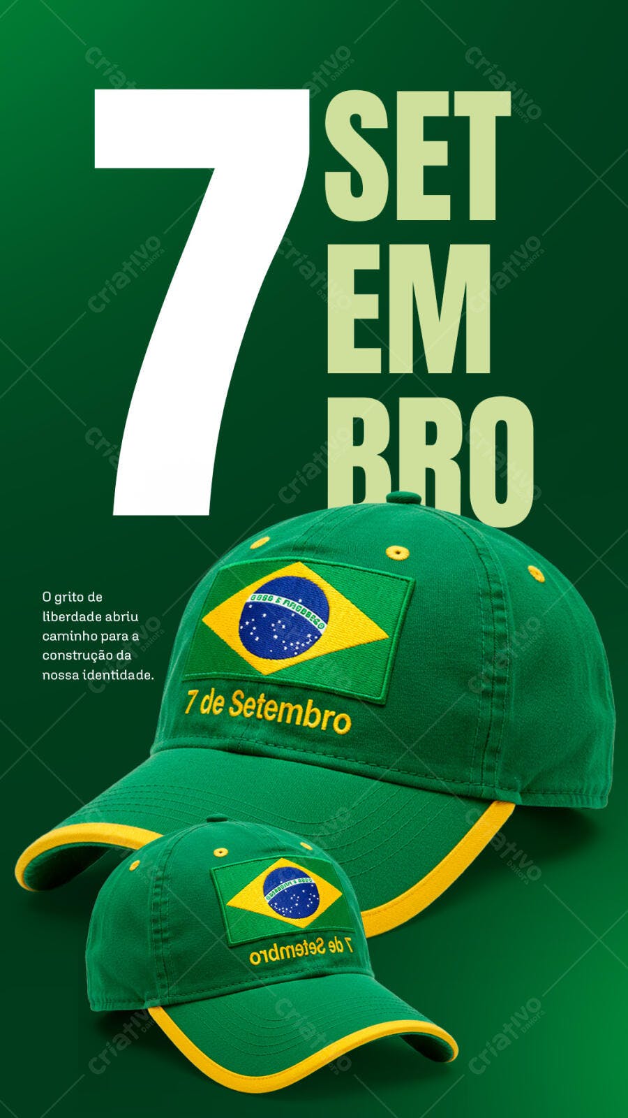 Boné 7 de Setembro PSD Editável