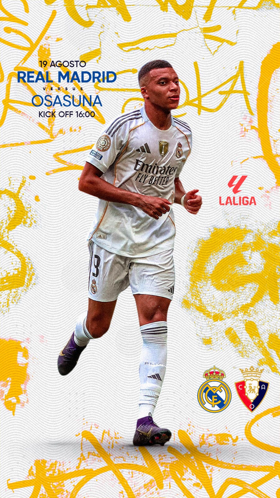Flyer Real Madrid x Osasuna PSD Editável
