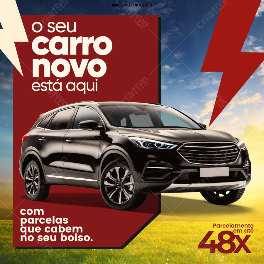 Flyer Carro Novo PSD Editável