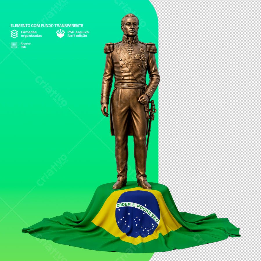 PSD Estátua 7 de Setembro PSD Editável