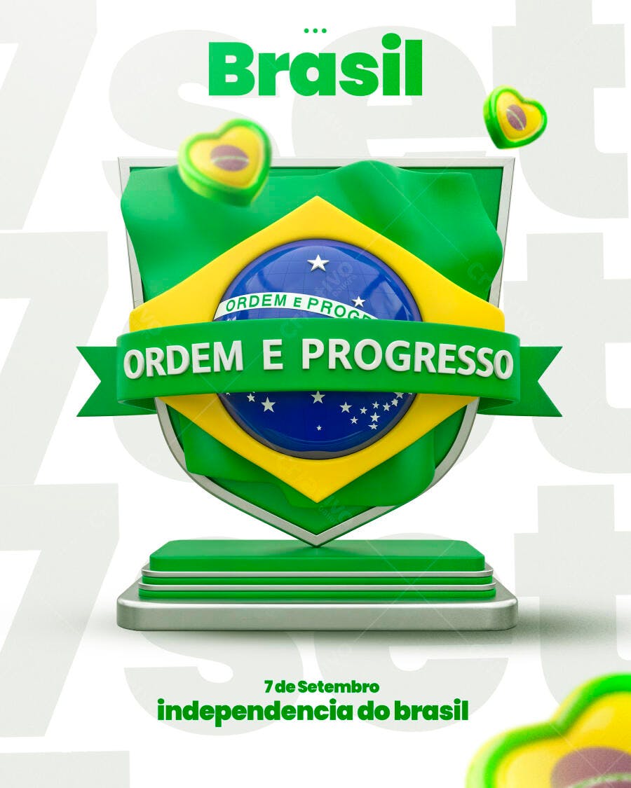 Flyer para 7 de Setembro PSD Editável