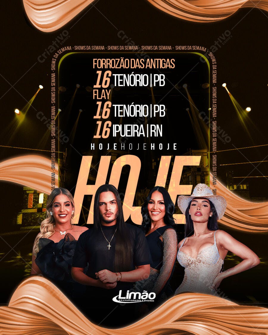 Flyer Forrózão das Antigas PSD Editável