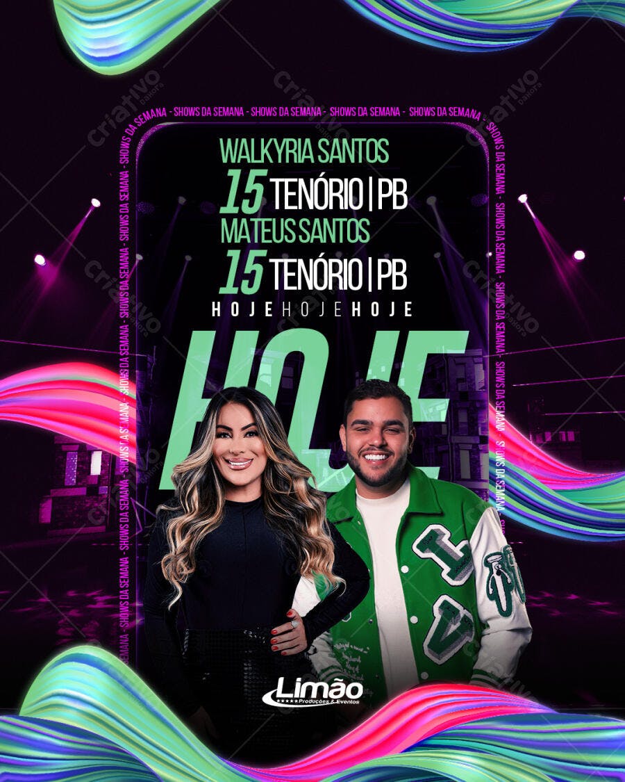 Flyer Show Musical PSD Editável