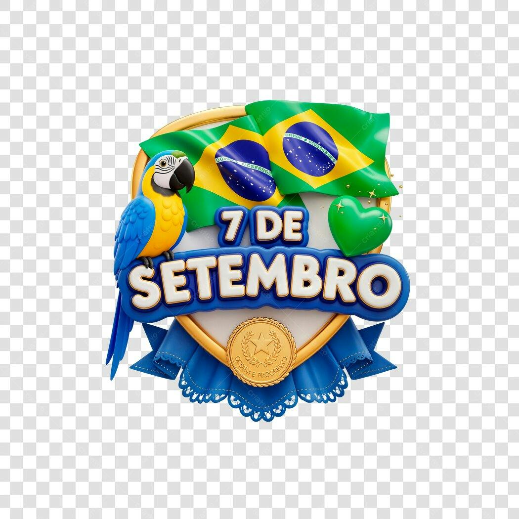 Banner 7 de Setembro PNG com fundo transparente