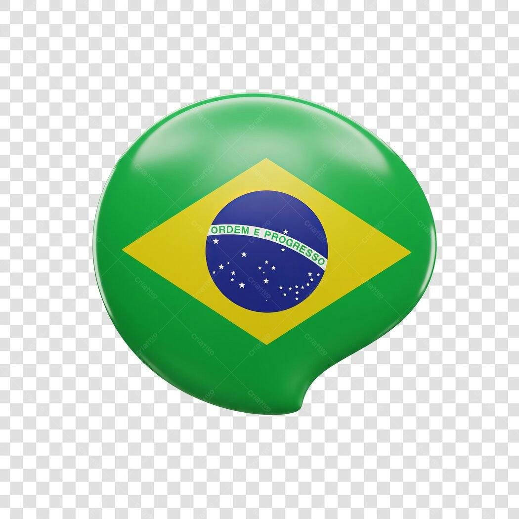 Ícone Bandeira Brasil PNG com fundo transparente