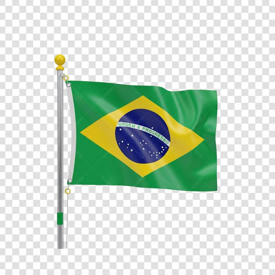 Bandeira Brasil PNG com fundo transparente