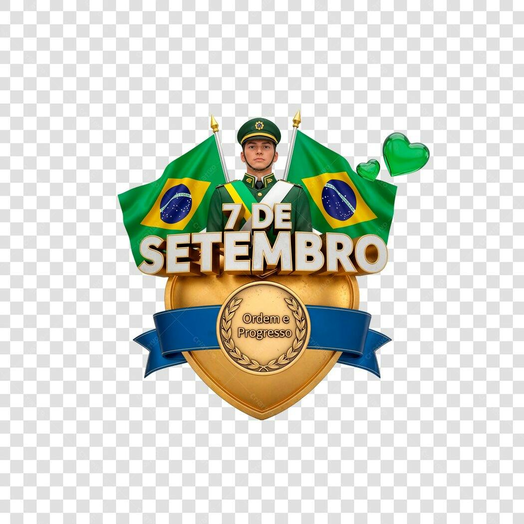 Post Instagram 7 de Setembro PNG com fundo transparente