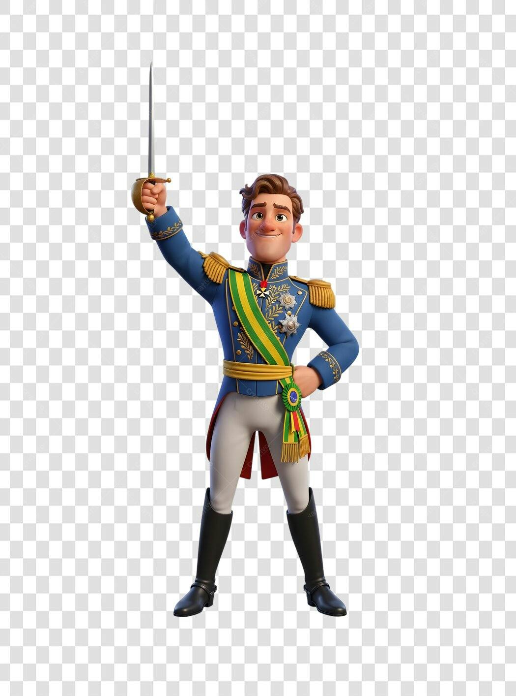 Personagem Cartoon Príncipe PNG com fundo transparente