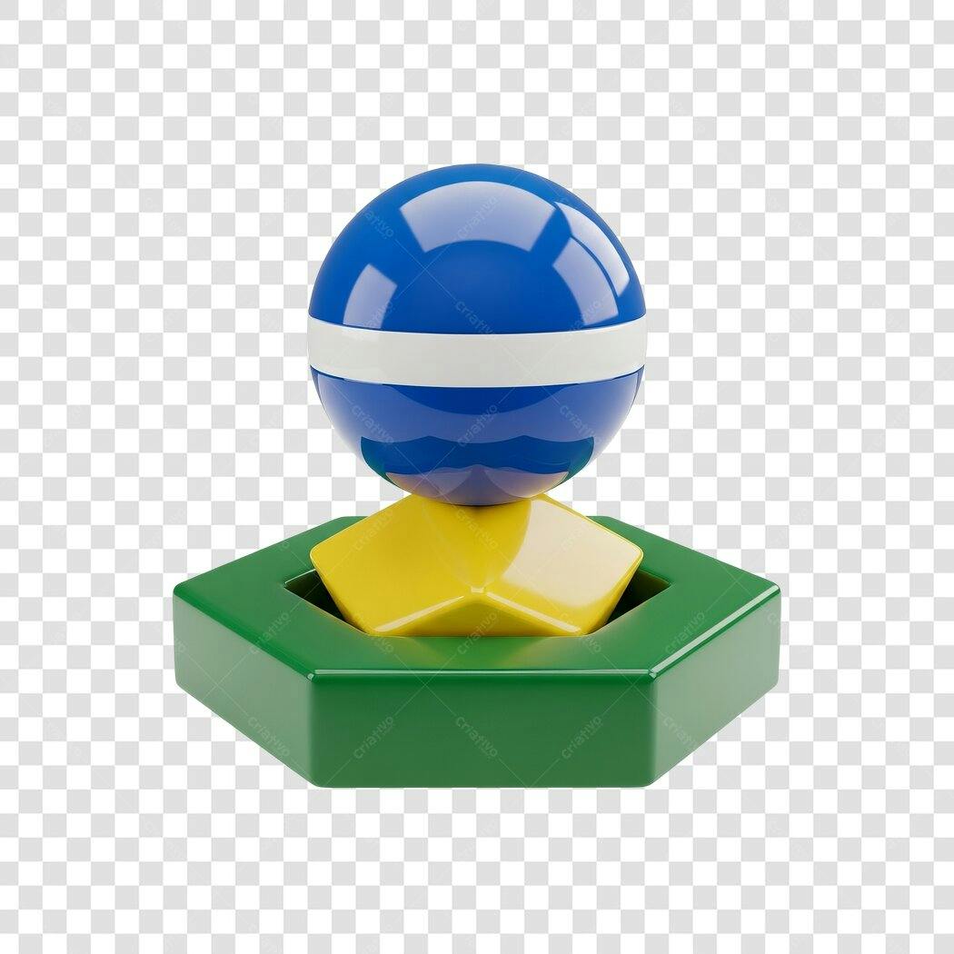 Logo PNG com fundo transparente cores verde amarelo e azul