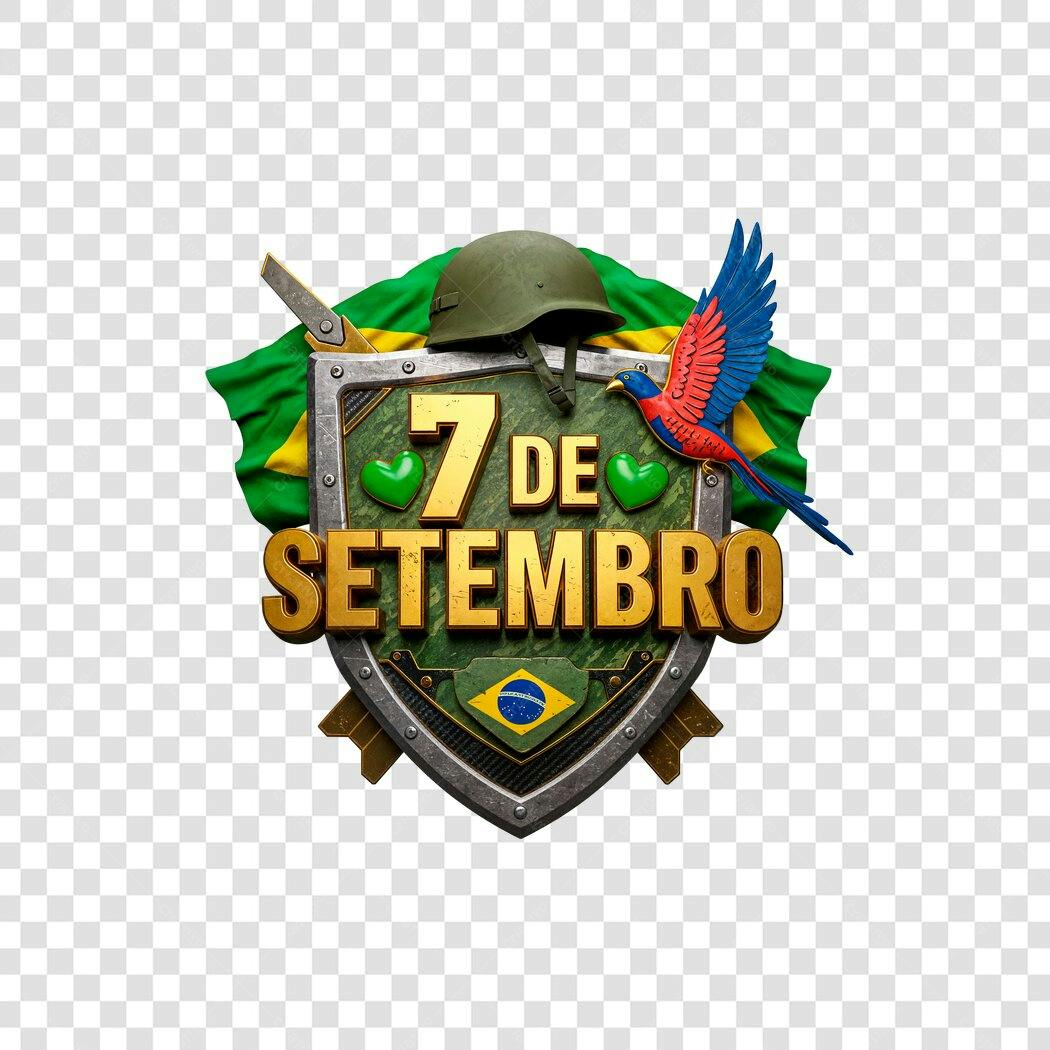 Banner 7 de Setembro PNG com fundo transparente