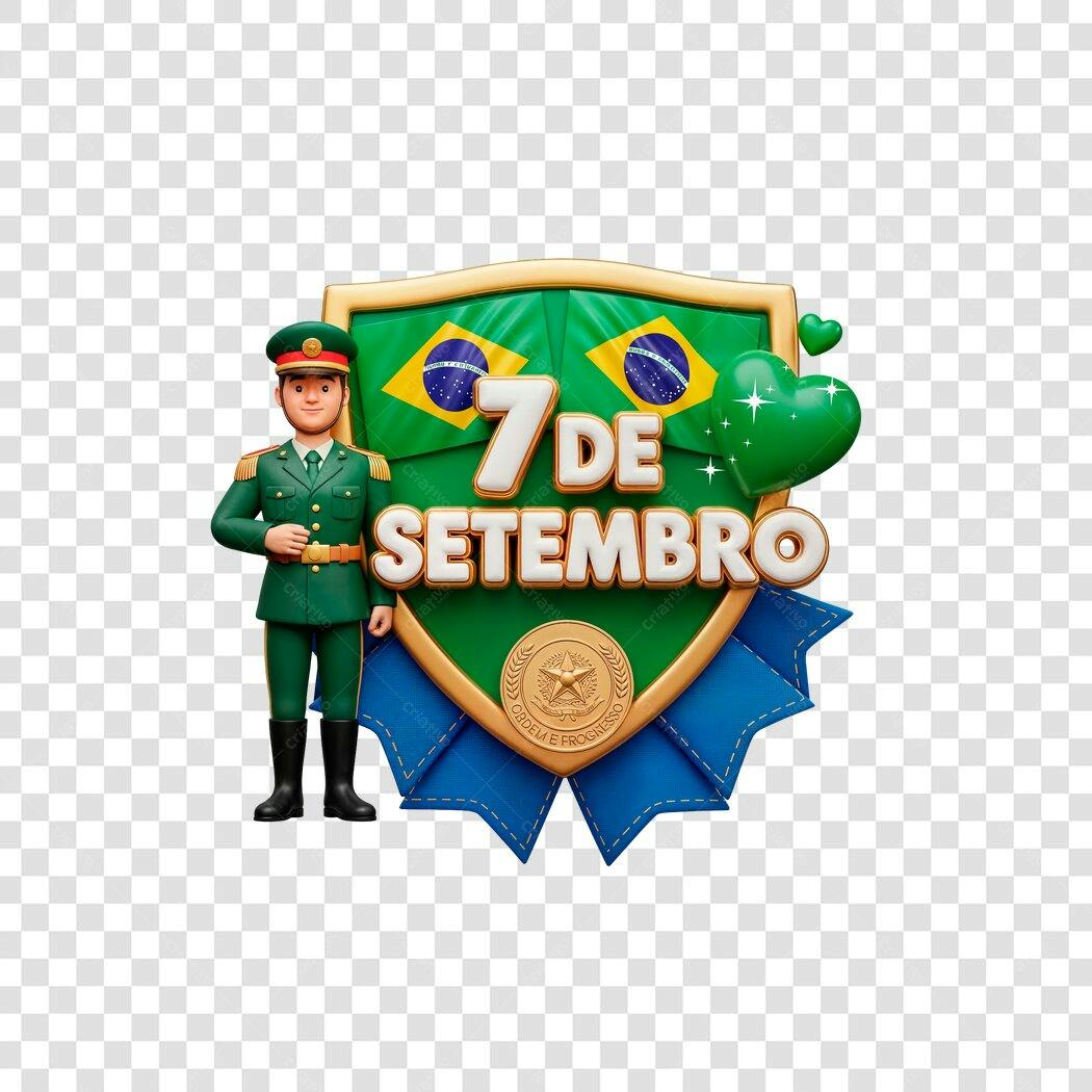 Banner 7 de Setembro PNG com fundo transparente