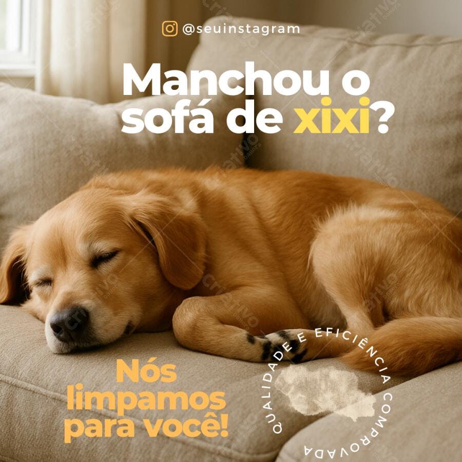 Post Instagram Pet com cachorro fofo Editável no Canva