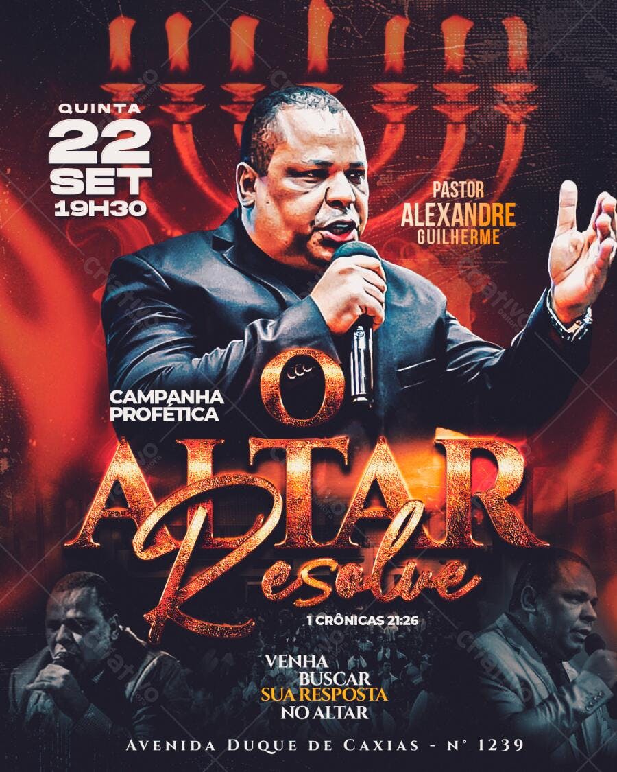 Flyer para Evento Religioso PSD Editável