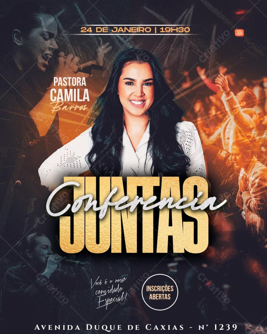 Flyer para Conferência Juntas PSD Editável