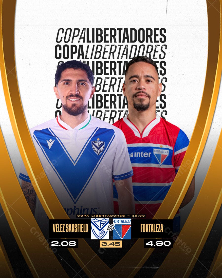 Flyer Copa Libertadores PSD Editável