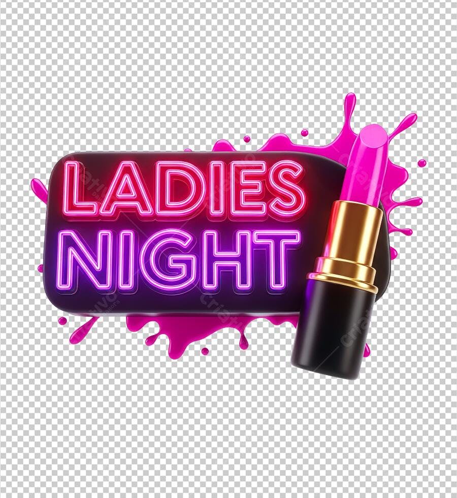 Banner Noite das Meninas PNG com fundo transparente
