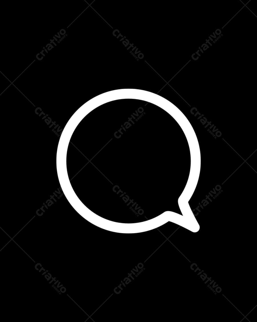 Ícone de Balão de Conversa PNG com fundo transparente