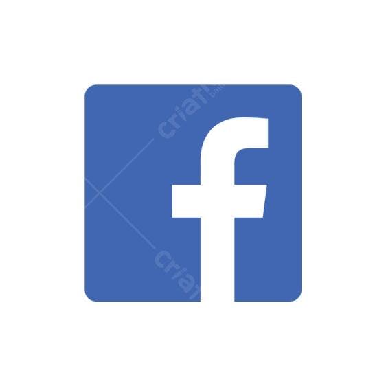 Icone Facebook PNG com fundo transparente