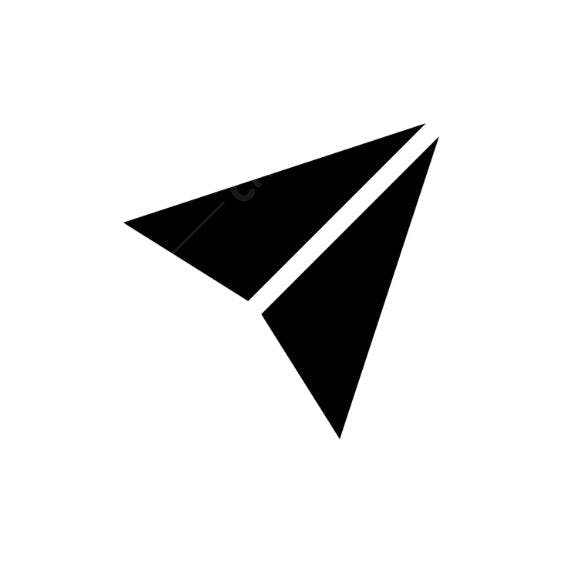 Icone de avião de papel PNG com fundo transparente