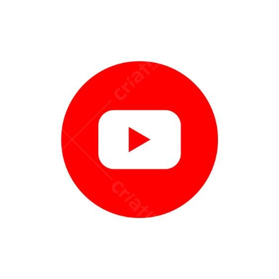 Icone YouTube PNG com fundo transparente
