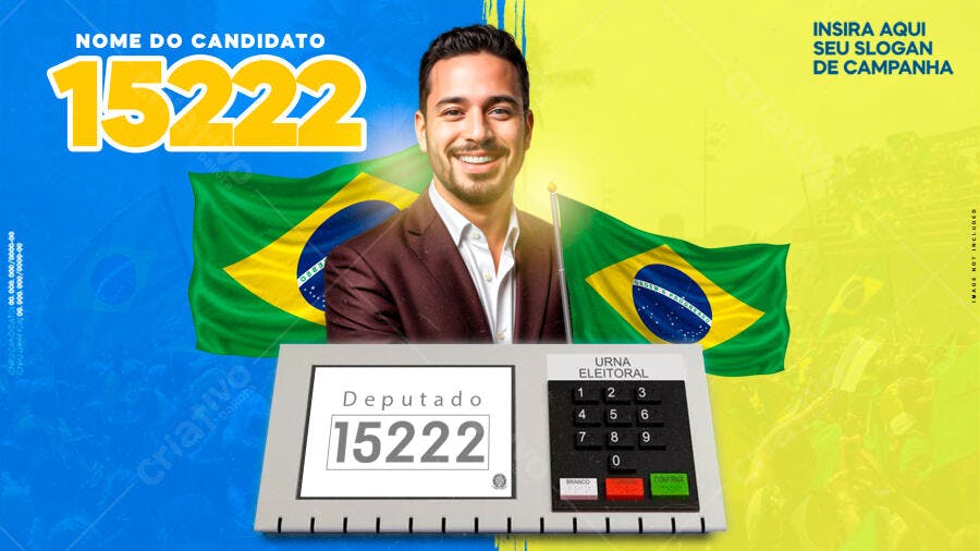 Flyer Eleições 2024 PSD Editável