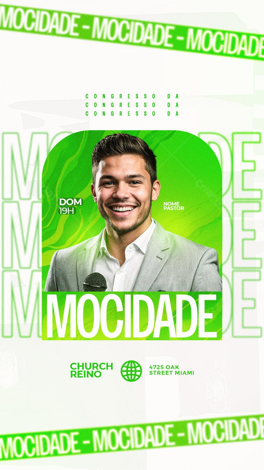 Flyer Congresso da Mocidade PSD Editável
