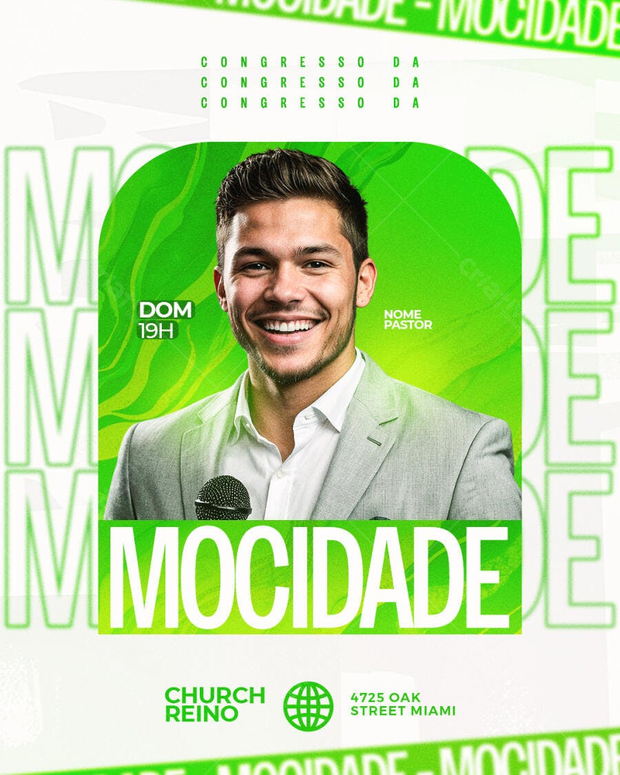 Flyer Congresso da Mocidade PSD Editável