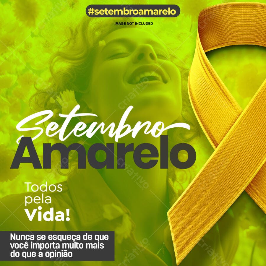 Post Setembro Amarelo PSD Editável