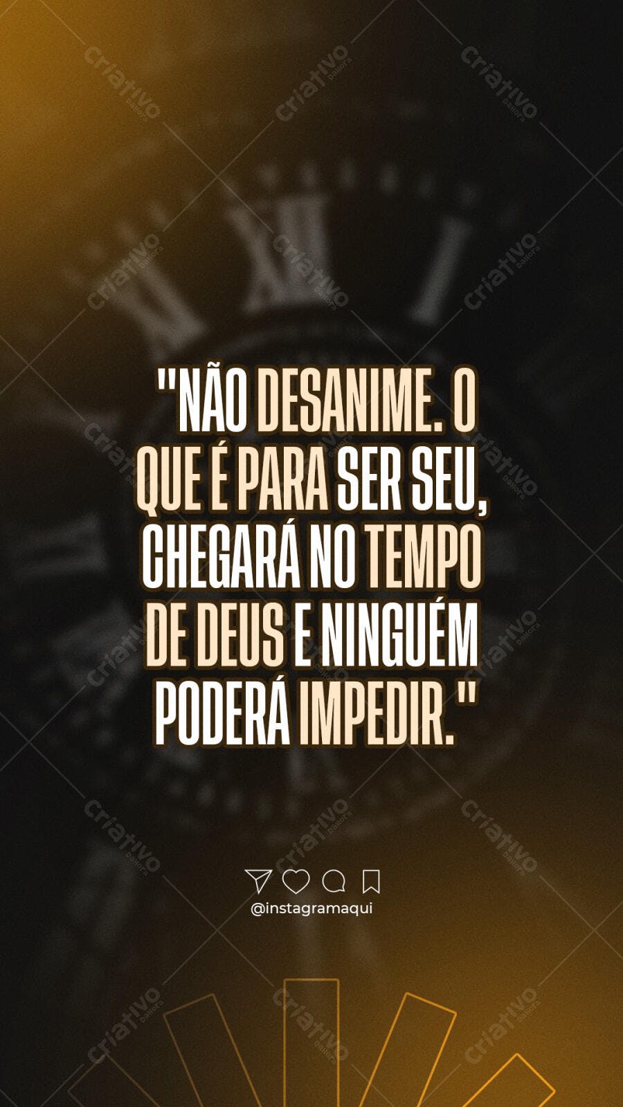 Post para Instagram Motivacional PSD Editável