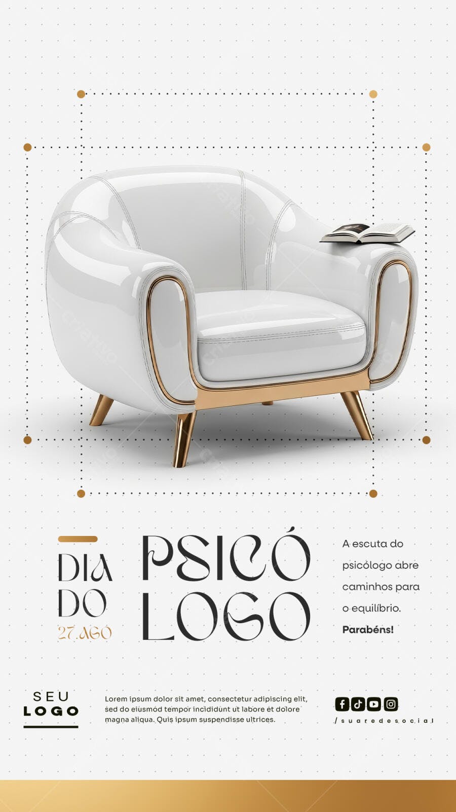 Flyer Dia do Psicólogo PSD Editável