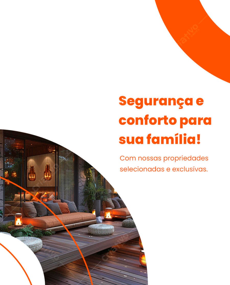 Postagem Instagram Imóveis de Luxo PSD Editável