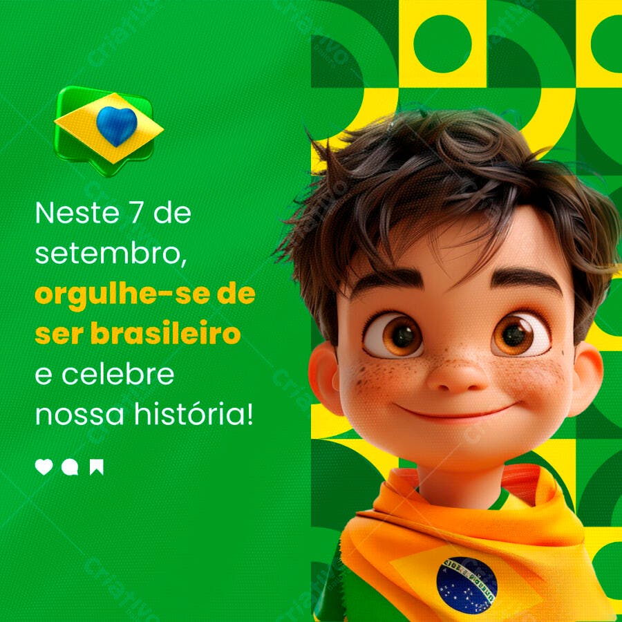 Postagem 7 de Setembro PSD Editável