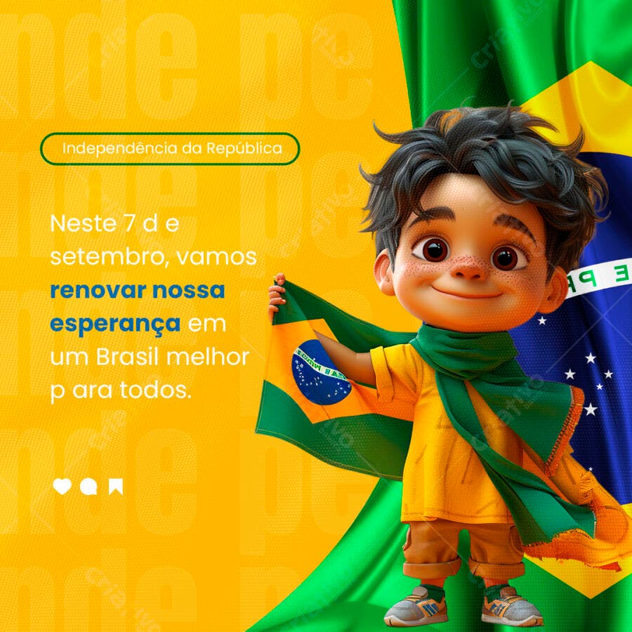 Postagem Sete de Setembro PSD Editável
