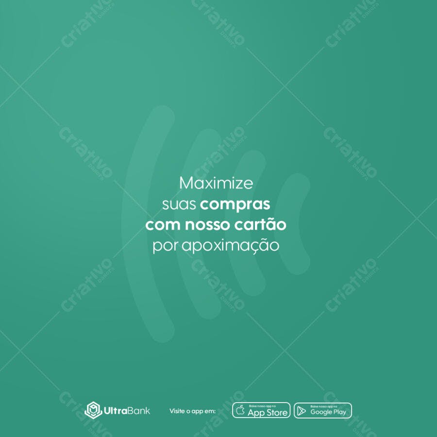 Post para Redes Sociais Cartão por Aproximação PSD Editável