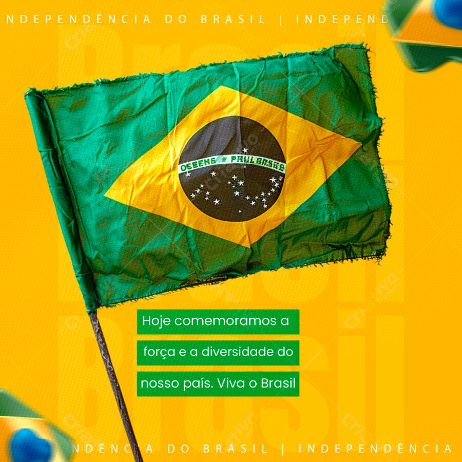 Flyer 7 de Setembro PSD Editável