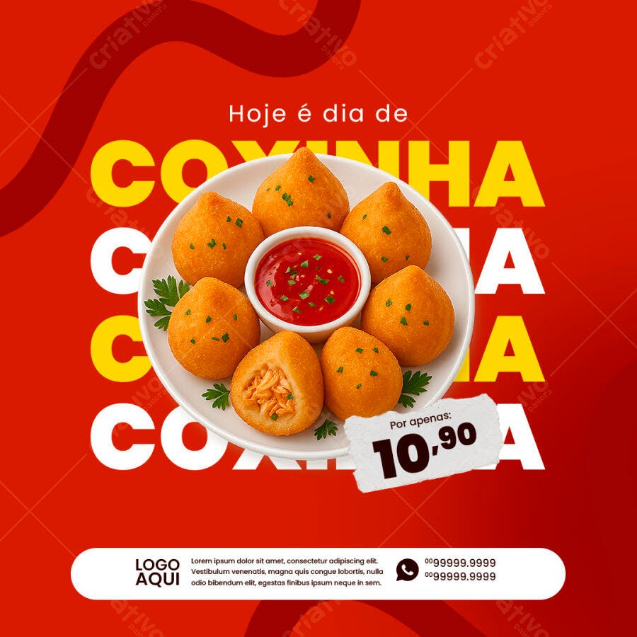 Postagem Instagram Coxinha PSD Editável