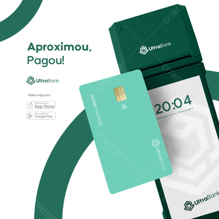 PSD para Aplicativo de Pagamento Móvel PSD Editável