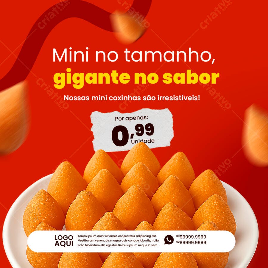 Postagem Instagram Coxinha PSD Editável