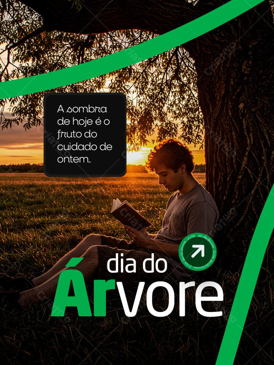 Post para o Dia da Árvore PSD Editável