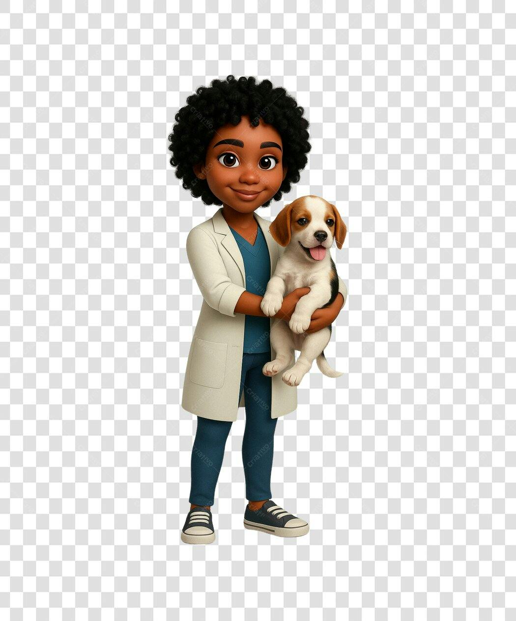 Ilustração Veterinária PNG com fundo transparente