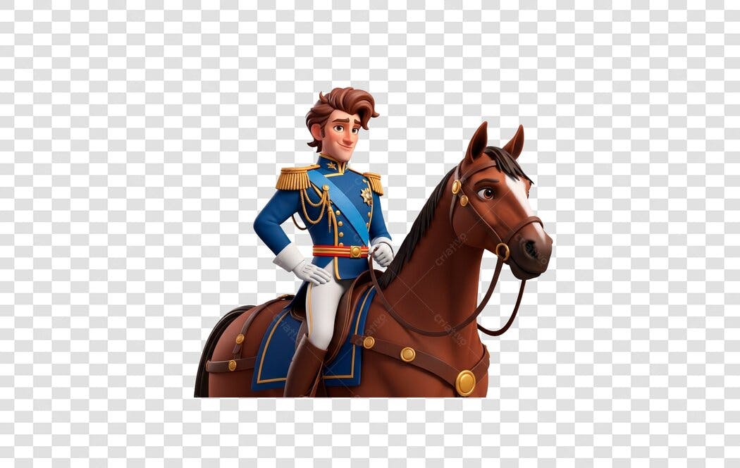 Icone Príncipe Cavalgando PNG com fundo transparente