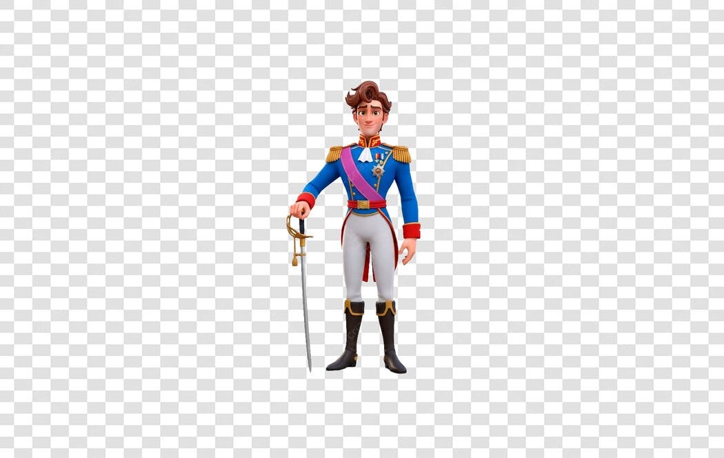 Icone Príncipe Cartoon PNG com fundo transparente