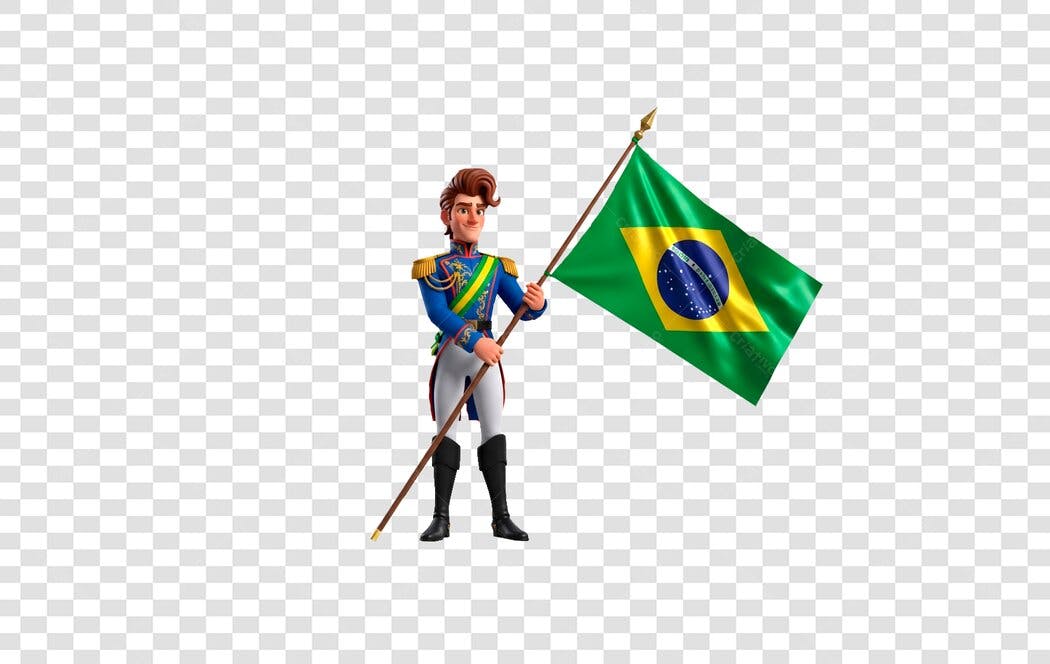 Icone 7 de Setembro Independência Brasil PNG com fundo transparente