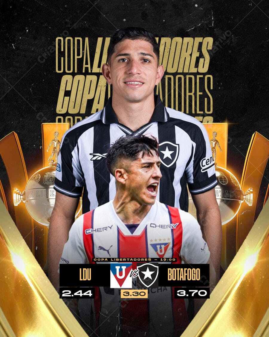 Flyer Copa Libertadores PSD Editável