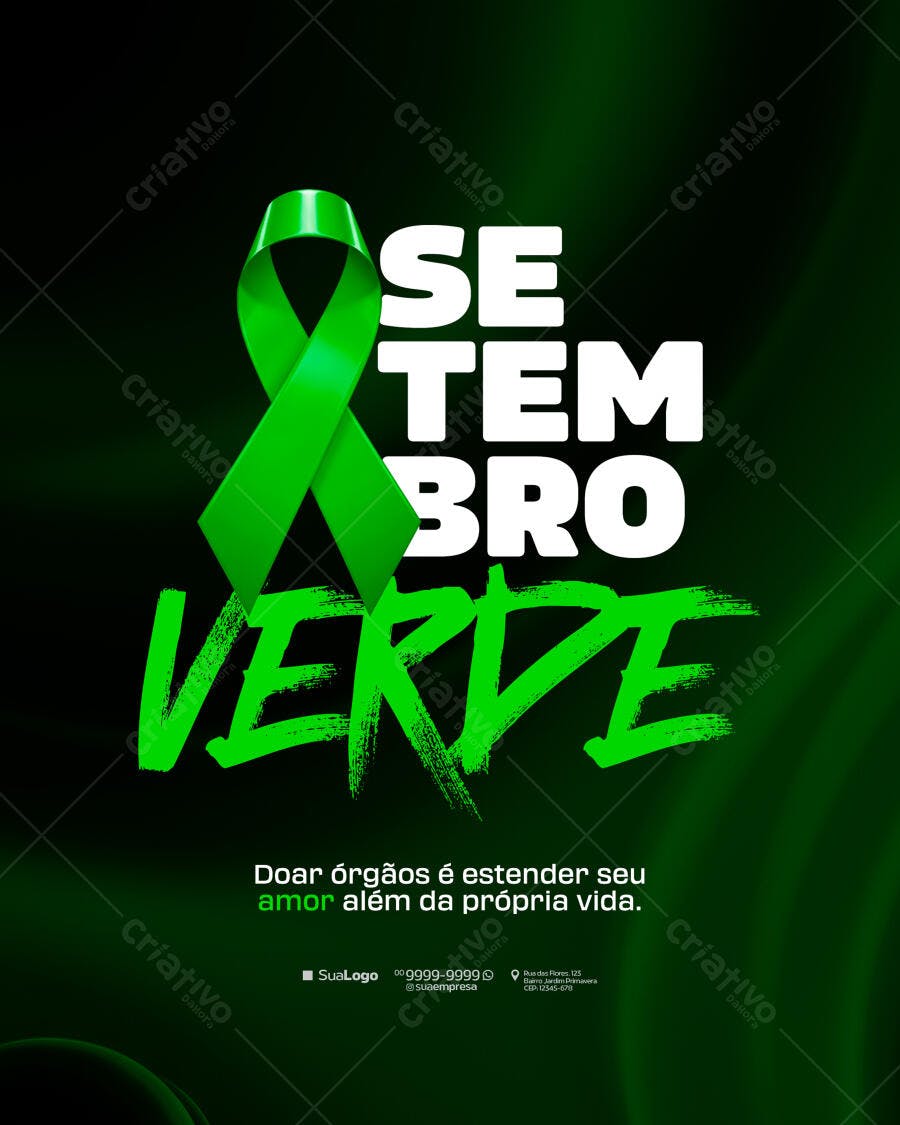 Flyer Setembro Verde PSD Editável
