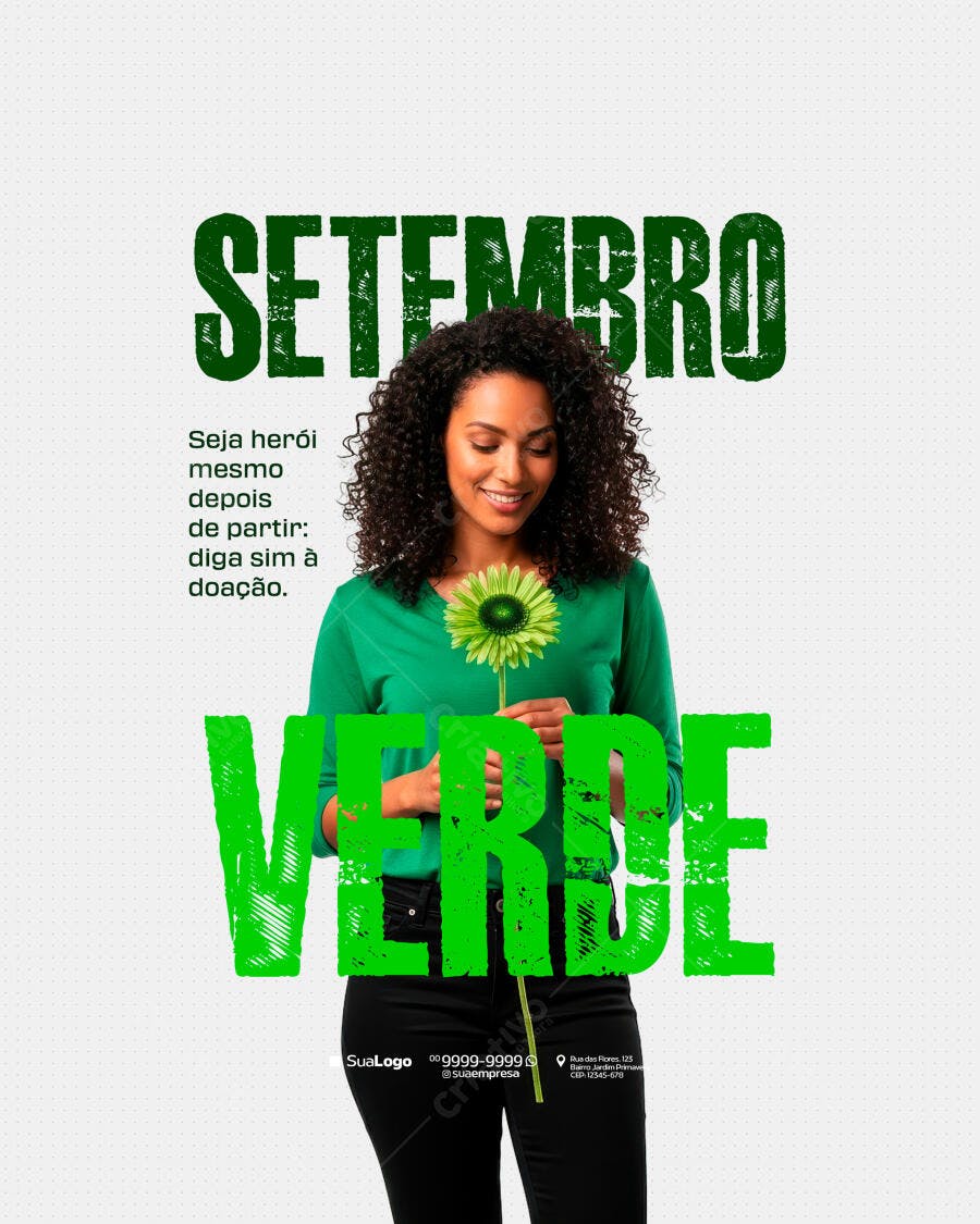 Post para Setembro Verde PSD Editável