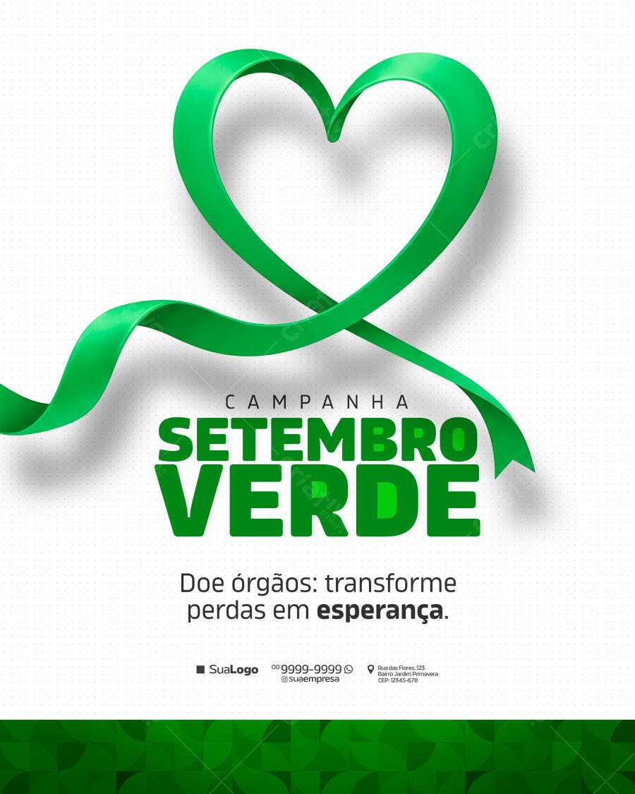 Flyer Setembro Verde PSD Editável
