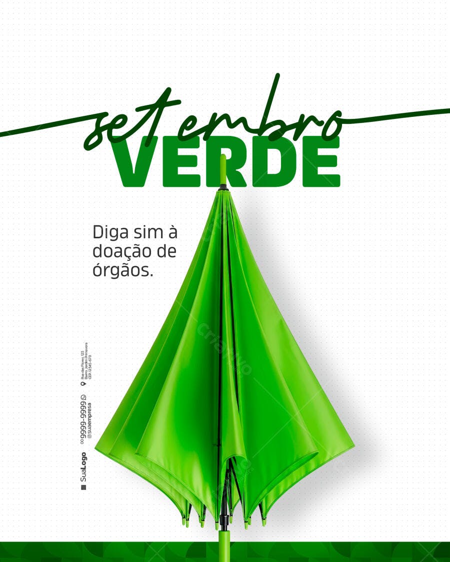 Flyer Setembro Verde PSD Editável