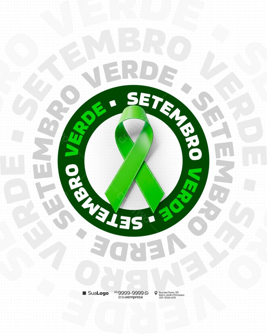 Flyer Setembro Verde PSD Editável