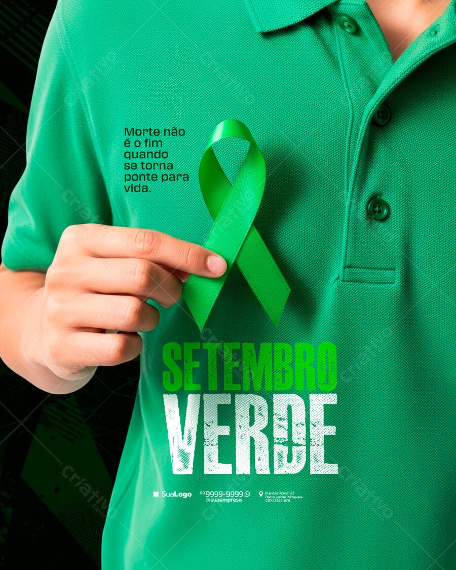 Flyer Setembro Verde PSD Editável